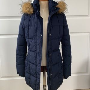 Pre-loved Tommy Hilfiger Navy Parka Coat